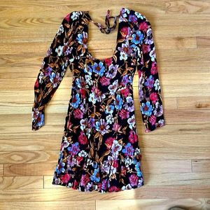 Free people floral mini dress